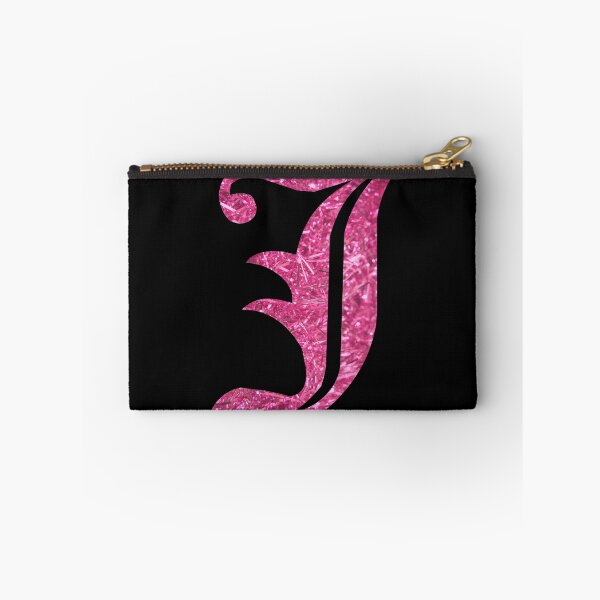 Item preview, The Letter J - Capital Pink Glitter Gothic designed and sold by TheLykosApparel.