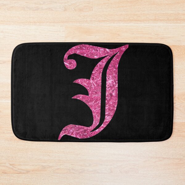 Item preview, The Letter J - Capital Pink Glitter Gothic designed and sold by TheLykosApparel.