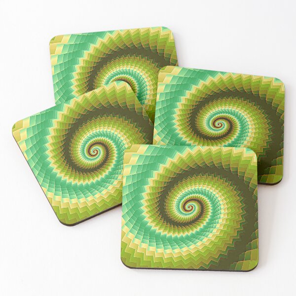Item preview, Psychedelic Spiral on Green designed and sold by Ksaavet.