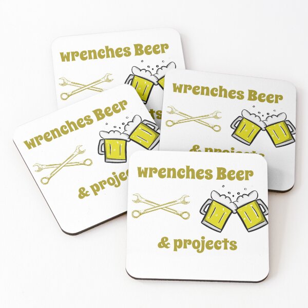 Item preview, wrenches & beer & projects designed and sold by GBFP.