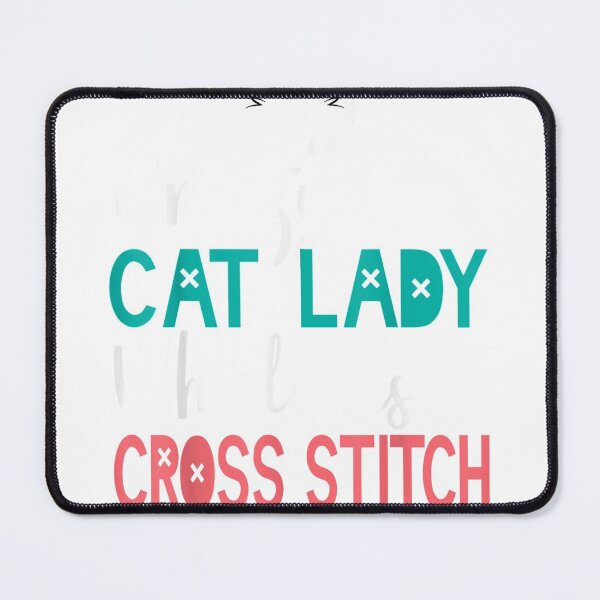 Item preview, Cross Stitch Cat Lady Funny T-shirt Cross Stitching Stitcher designed and sold by PolinaGaley.