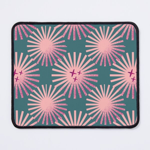 Item preview, Pink geometric digital flower pattern by family curios, designed and sold by FamilyCurios.