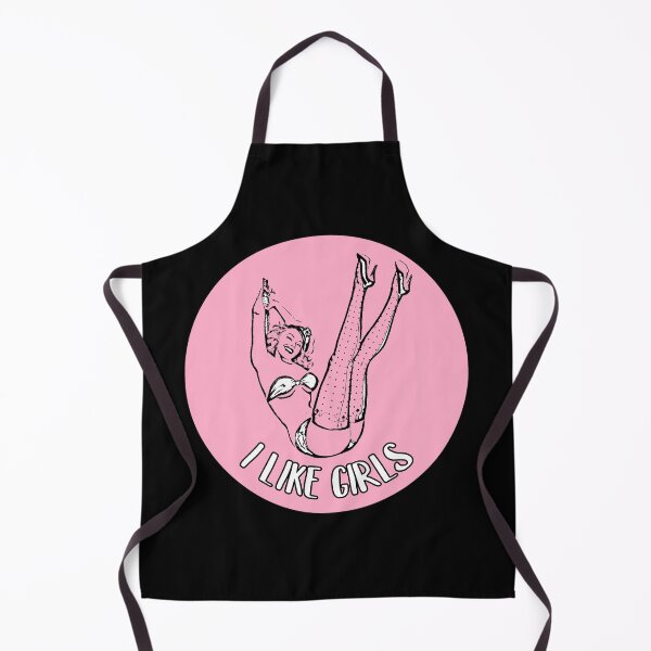 Vinyl Apron with Pockets Zombie Pinup Girl 