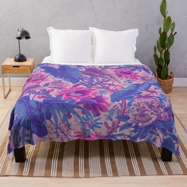 Artikelvorschau, Ästhetik Pink Purple Tropical Botanic Pattern entworfen und verkauft von shi-RLY.
