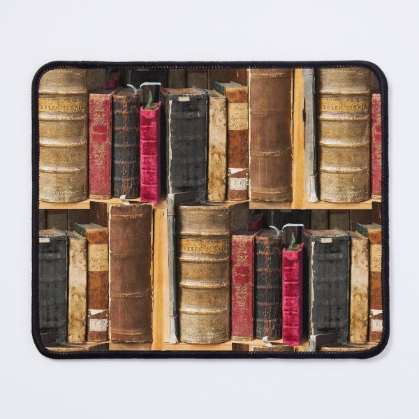 Item preview, Bookworm Vintage books in bookshelf designed and sold by UtArt.