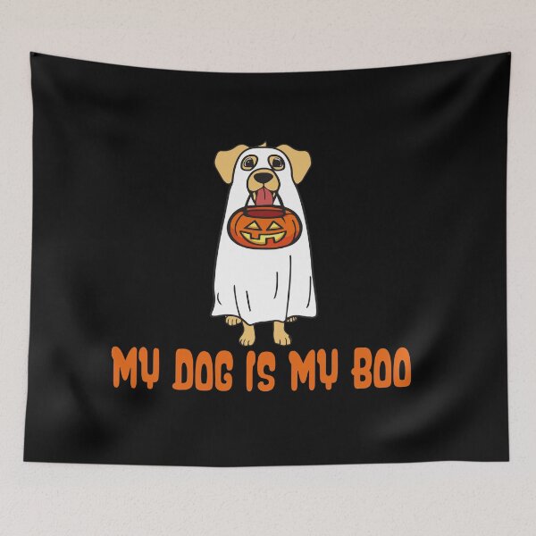 Aperçu de l'œuvre My Dog Is My Boo Dog Lover Cadeau d'halloween drôle et mignon joyeux jour d'halloween créée et vendue par AstroShop1.