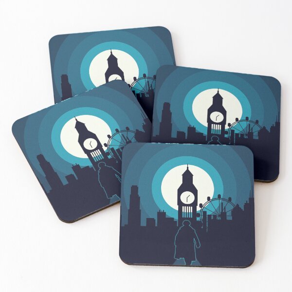 Item preview, Sherlock London Silhouette Tv Show Quote Poster designed and sold by Enea Kelo.