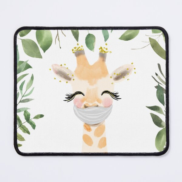 Item preview, Hand Drawn Watercolor Giraffe With Mask  designed and sold by UtArt.
