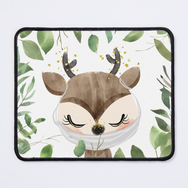 Item preview, Hand Drawn Watercolor Deer With Mask  designed and sold by UtArt.