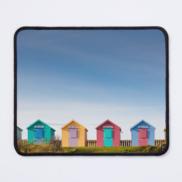 Item preview, Colourful Beach Huts at Amble designed and sold by heidipics.