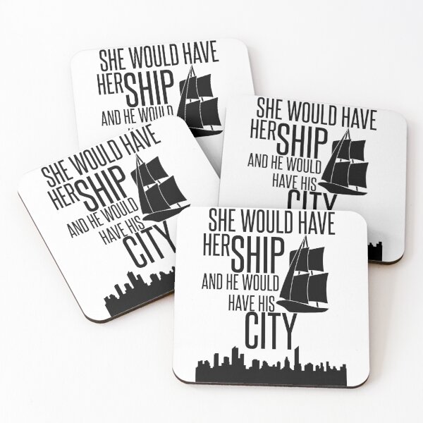 Item preview, Six of Crows-Inspired "Ship and City" designed and sold by mulberrydragon.