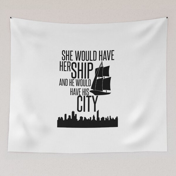 Item preview, Six of Crows-Inspired "Ship and City" designed and sold by mulberrydragon.
