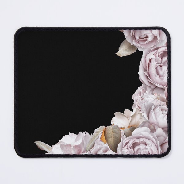 Item preview, Shabby Chic Vintage Blush  Roses Botanical Garden Frame on Black Nightgarden designed and sold by UtArt.
