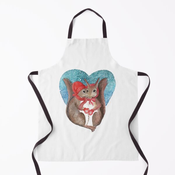 Item preview, Squirrel lovers  hearts designed and sold by Marianne Elvan Barfoed.