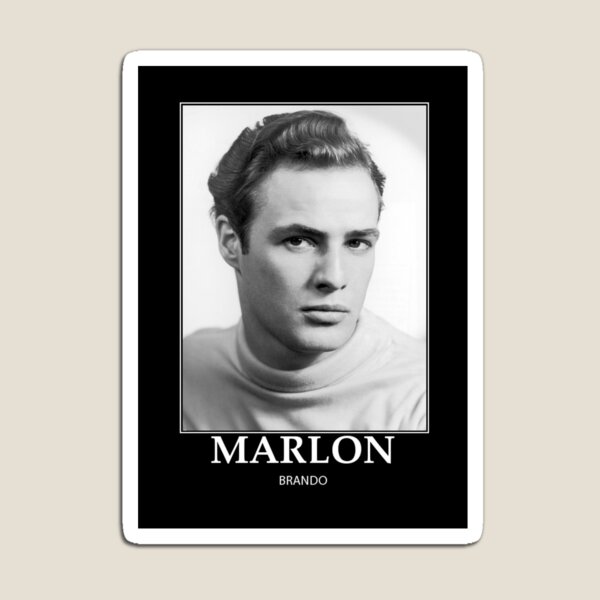 Vista previa del artículo con la obra «Marlon Brando - BW - D8», diseñado y vendido por DecoWords.