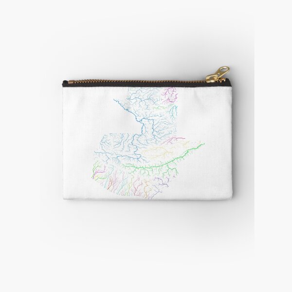 Item preview, Guatemala River Basin Map in Rainbow Colours with White Background designed and sold by GrasshopperGeo.