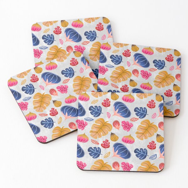Item preview, Pumpkin & Monestra | Tropical Fall - Navy Brown Pink designed and sold by Duniatozy.