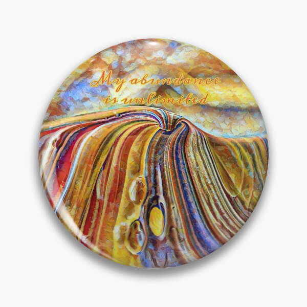 Item preview, My Abundance Is Unlimited Self Affirmation, Abstract Impressionist Painting Print designed and sold by iASunshine.