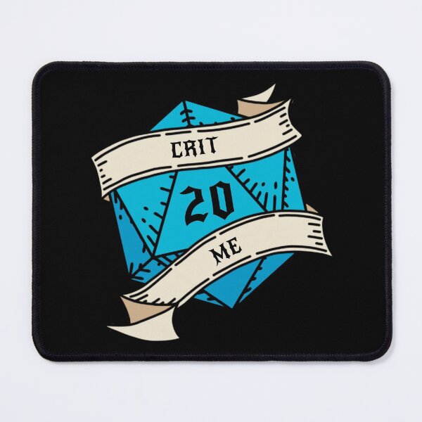 Item preview, "Crit Me" Tattoo style DnD dice image  designed and sold by CritHappensDice.