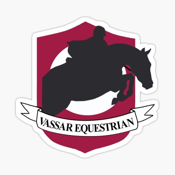 "Vassar Equestrian Team Sticker" Sticker for Sale by adriguarino15 Redbubble