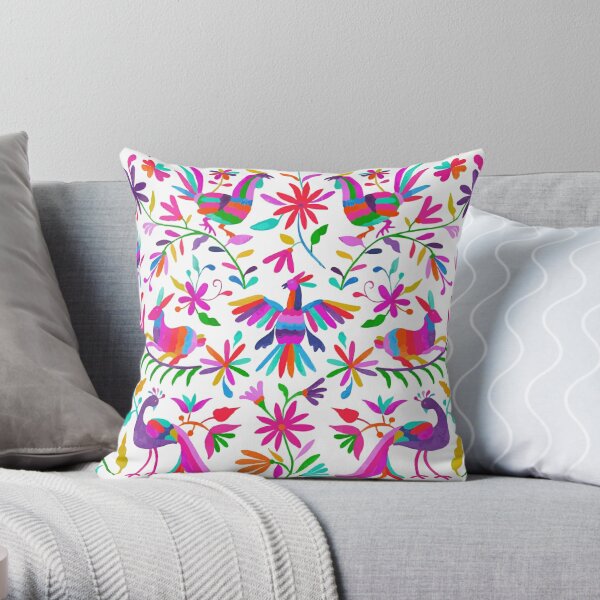 Otomi embroidered outlet pillows