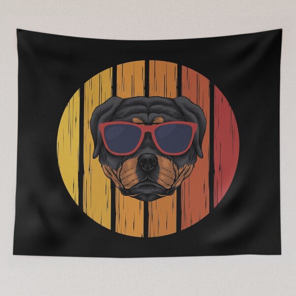 Item preview, Retro Rottweiler  designed and sold by Uppercase Tees.