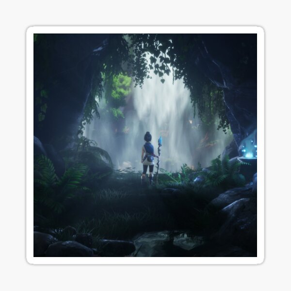 "kena bridge of spirits, kena" Sticker for Sale by UbaisDesigns | Redbubble