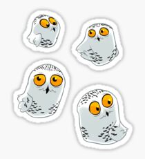 Snowy Owls pattern (Bubo scandiacus) Sticker