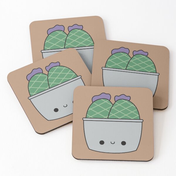Item preview, Cute Kawaii Cactus In Gray Pot designed and sold by KawaiiByDice.