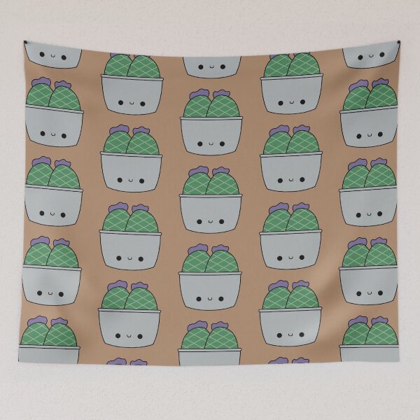 Item preview, Cute Kawaii Cactus In Gray Pot designed and sold by KawaiiByDice.