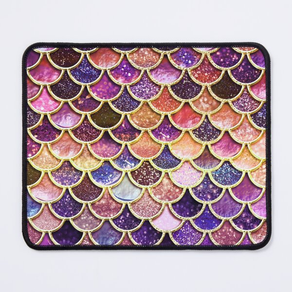 Item preview,  Autumnal Pink Sparkle Glitter Mermaid Scales designed and sold by UtArt.