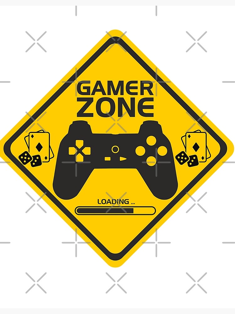 Gamer Zone Poster By Umutk Redbubble