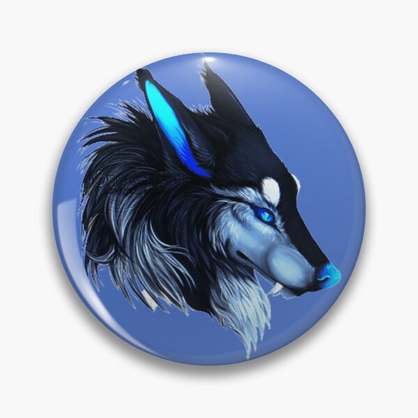 Item preview, Electric Blue wolf designed and sold by Rejcharms.