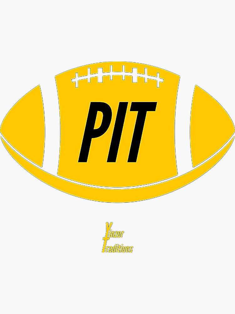 Pittsburgh Steelers Oval Football Multi Use Decal