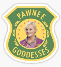 Pawnee Goddesses Leslie Knope Sticker