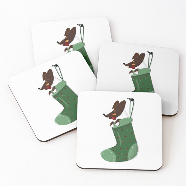 Item preview, Black with tan points corgi in your stocking designed and sold by gavayka.