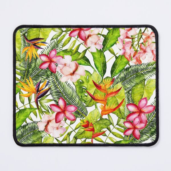 Item preview, Tropical Flower Palm Leaves Hibiscus Botanical Garden designed and sold by UtArt.