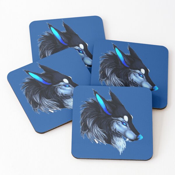 Item preview, Electric Blue wolf designed and sold by Rejcharms.