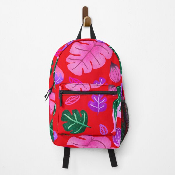 Item preview, Pumpkin & Monestra | Tropical Fall - Red Green Pink designed and sold by Duniatozy.