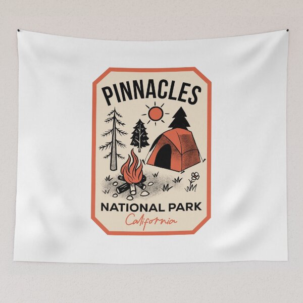 Item preview, Pinnacles National Park Retro Camping designed and sold by HalpinDesign.