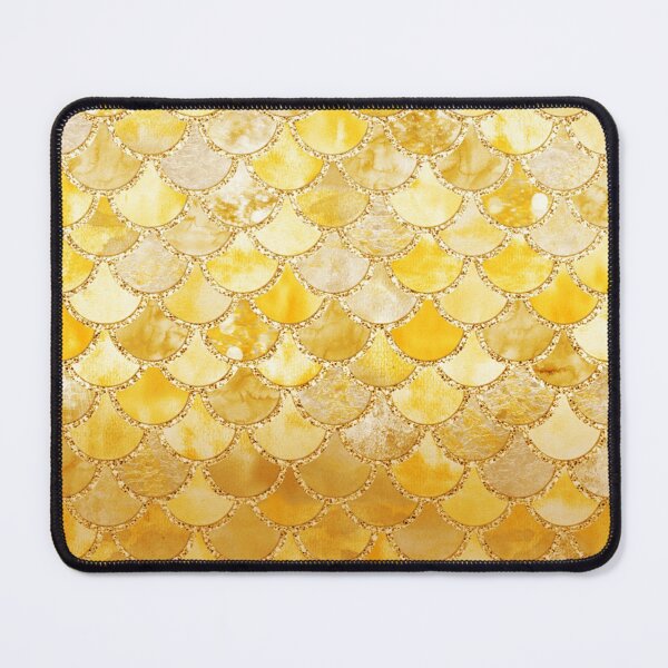 Item preview, Sunny Yellow and Gold Mermaid Scales designed and sold by UtArt.
