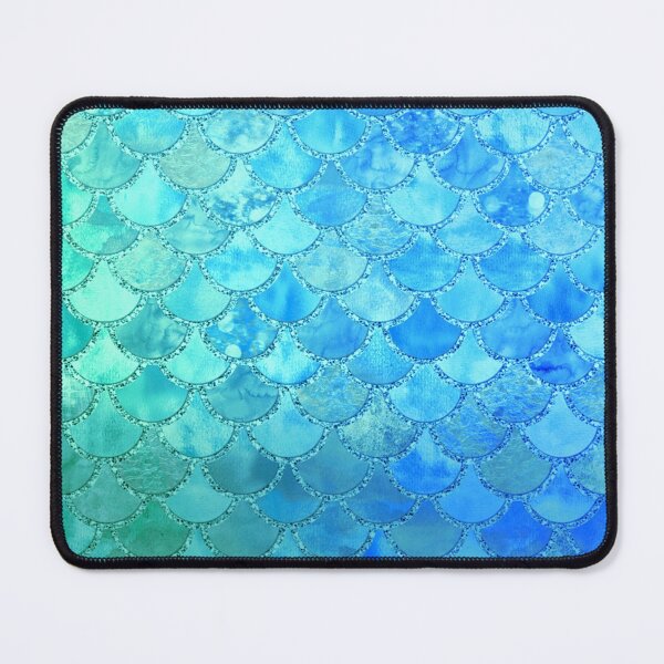Item preview, Turquoise Green and BLue Watercolor Mermaid Scales designed and sold by UtArt.