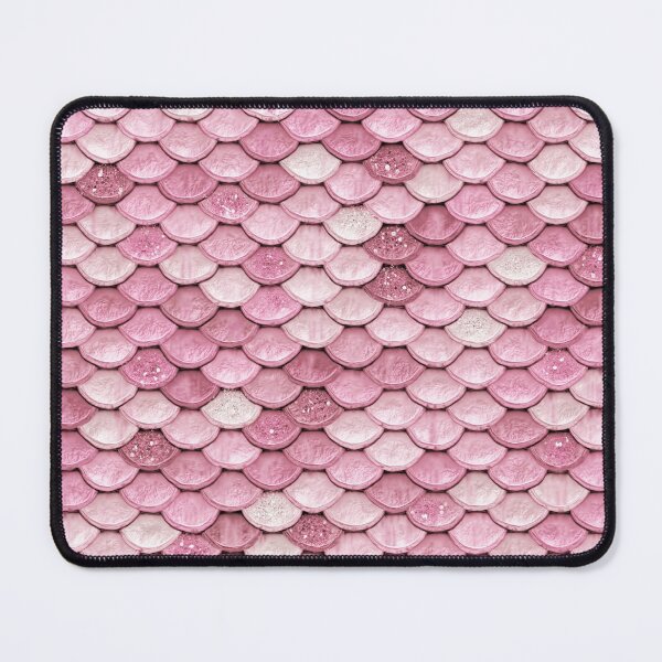 Item preview, Pink and Rose Gold Sparkle Faux Glitter Mermaid Scales designed and sold by UtArt.
