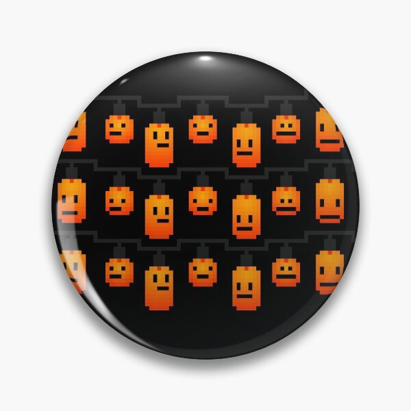 Artikelvorschau, Pixel-Kürbis-Halloween-Lichter entworfen und verkauft von rin3d .