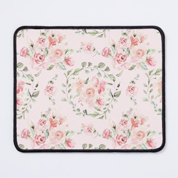 Item preview, Rose Blush Watercolor Flower Botanical Garden Pattern designed and sold by UtArt.