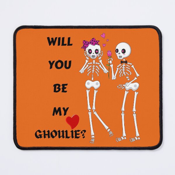 Item preview, Will You Be My Ghoulie?Never Better Skeleton Love,Halloween Skeleton Pun,Funny Skeleton Couple designed and sold by BuddyBoots.