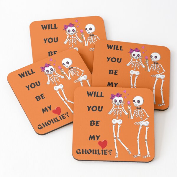 Item preview, Will You Be My Ghoulie?Never Better Skeleton Love,Halloween Skeleton Pun,Funny Skeleton Couple designed and sold by BuddyBoots.