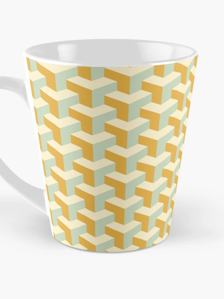 Thumbnail 3 of 4, Coffee Mug, Geometric Parallel Dimension Pattern designed and sold by RafaelLima7.
