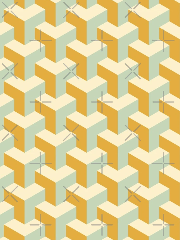 Thumbnail 4 of 4, iPhone Case, Geometric Parallel Dimension Pattern designed and sold by RafaelLima7.