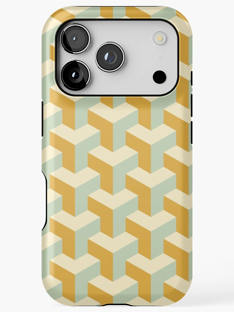 Thumbnail 1 of 4, iPhone Case, Geometric Parallel Dimension Pattern designed and sold by RafaelLima7.